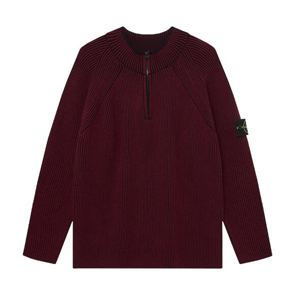 Stone Island Burgundy Sweater - Picture 1 of 2